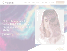 Tablet Screenshot of churchsalon.com